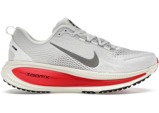 Nike Vomero 18 Platinum Tint Siren Red Light Smoke Grey Metallic