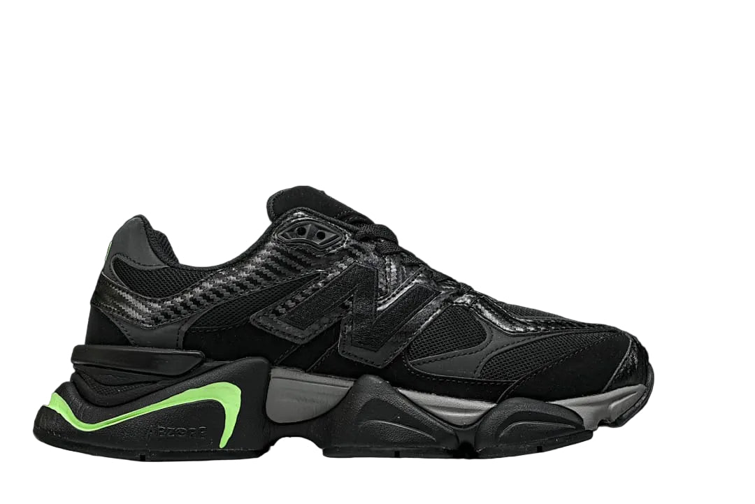 New balance 9060 black green volt